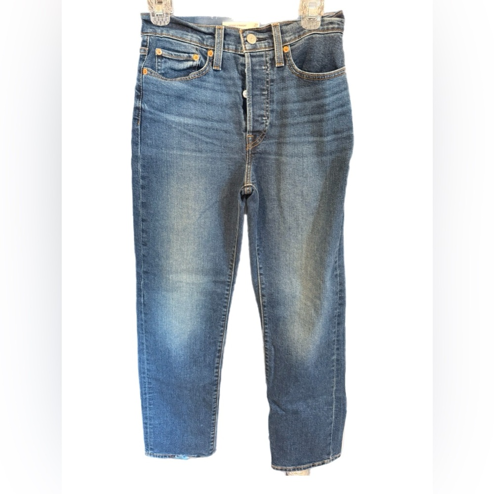 Levi's Women's Wedgie Straight Leg Blue Denim Jeans
